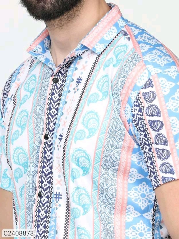 Printed Rayons Printed Shirt - XXL