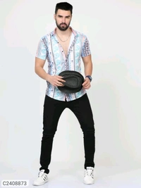 Printed Rayons Printed Shirt - XXL