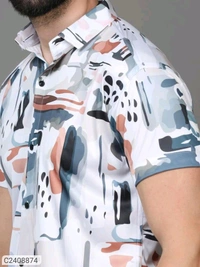 Printed Rayons Printed Shirt - L