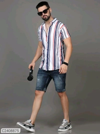 Printed Rayons Printed Shirt - M