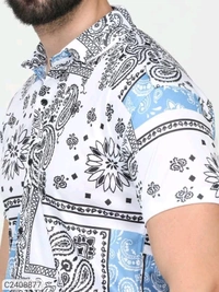 Printed Rayons Printed Shirt - L