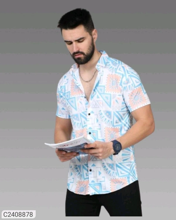 Printed Rayons Printed Shirt - XL