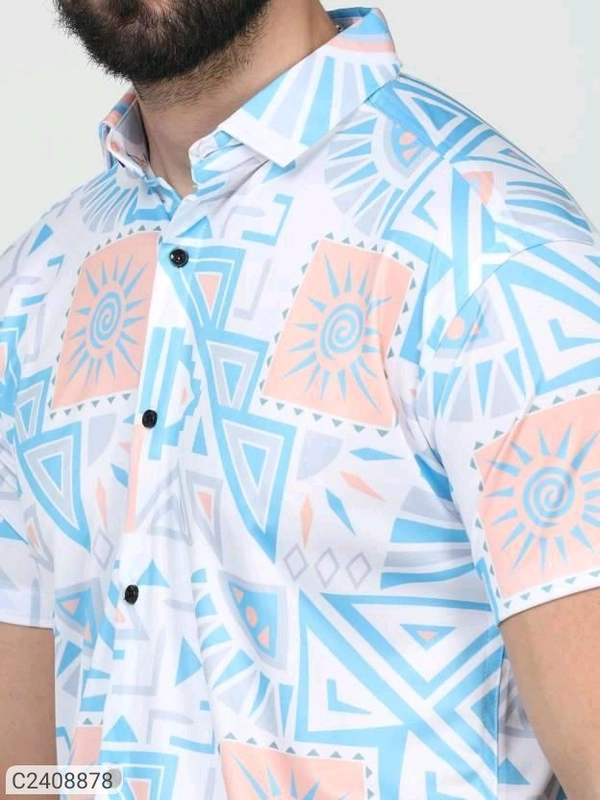 Printed Rayons Printed Shirt - XL