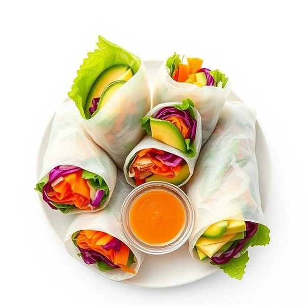 Rainbow Rice Paper Roll