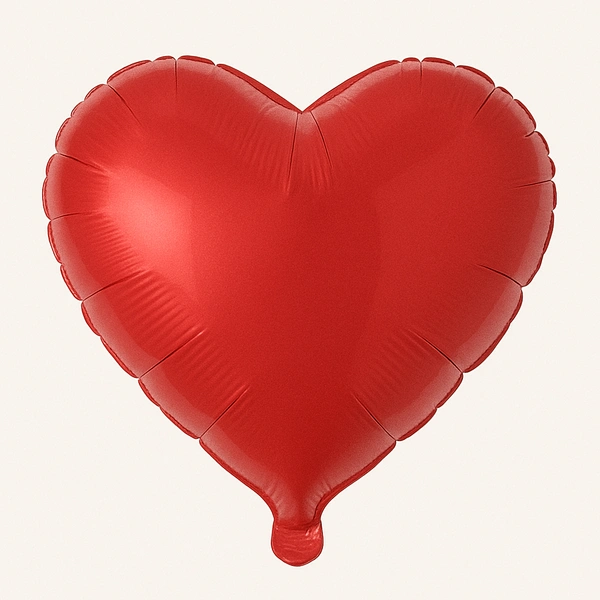 RED HEART FOIL BALLOON 18 INCH 