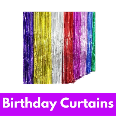 Birthday Decorations Curtains