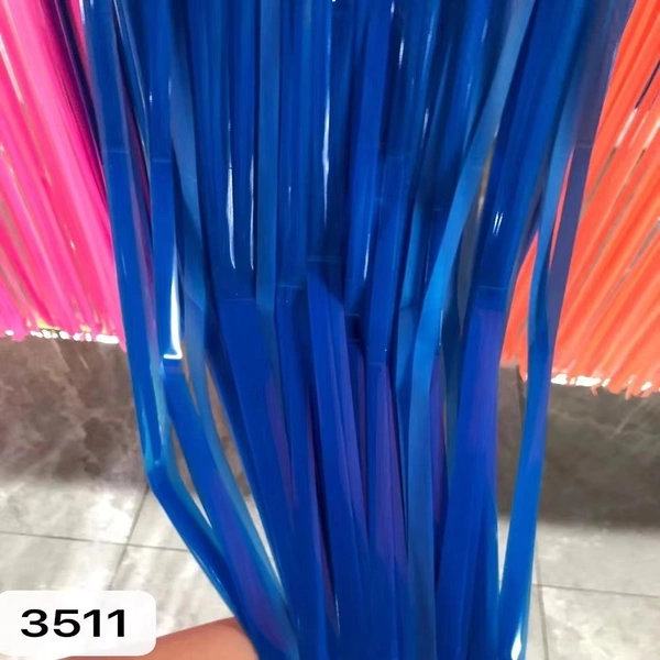 MADE IN CHINA BLUE PASTEL COLOR Foil Rain Curtain SIZE 3*6