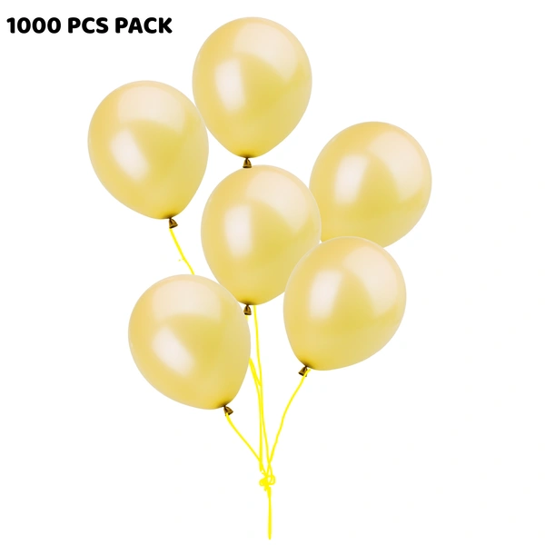 YELLOW COLOUR 1000PCS METALLIC BALLOON
