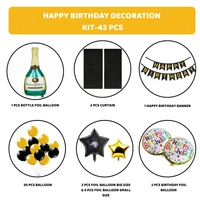 Birthday Decoration Kit Wholesale – Curtains, Balloons, Banners | Direct Manufacturer
