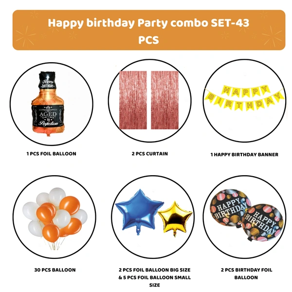 Birthday Decoration Kit Wholesale – Curtains, Balloons, Banners | Direct Manufacturer