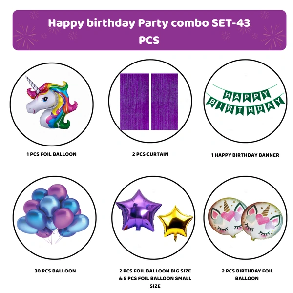Birthday Decoration Kit Wholesale – Curtains, Balloons, Banners | Direct Manufacturer
