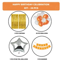 KIWI PARTY  BIRTHDAY COMBO (1 STAR+ 1 CURTAIN+ 20 PCS BALLOON)
