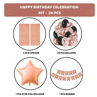 KIWI PARTY  BIRTHDAY COMBO (1 STAR+ 1 CURTAIN+ 20 PCS BALLOON)