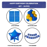 KIWI PARTY  BIRTHDAY COMBO (1 STAR+ 1 CURTAIN+ 20 PCS BALLOON)