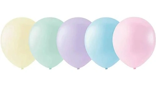 1.5 PASTEL BALLOONS 50 PCS