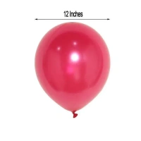 RED COLOUR 25 PCS  METALLIC BALLOON 