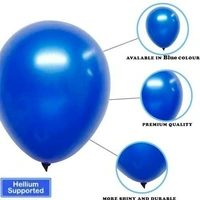 BLUE COLOUR 25 PCS  METALLIC BALLOON 