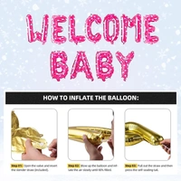 WELCOME BABY FOIL BANNERS