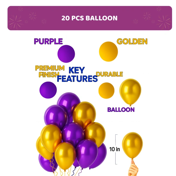 KIWI PARTY  BIRTHDAY COMBO (1 STAR+ 1 CURTAIN+ 20 PCS BALLOON)