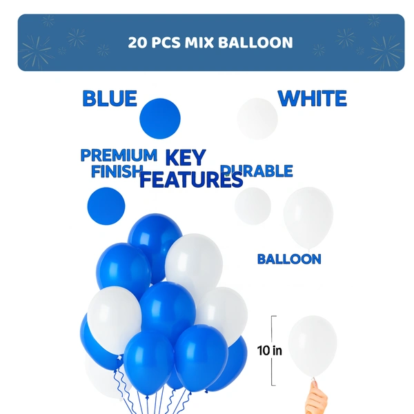 KIWI PARTY  BIRTHDAY COMBO (1 STAR+ 1 CURTAIN+ 20 PCS BALLOON)
