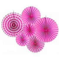 PAPER FAN 6 PCS SET