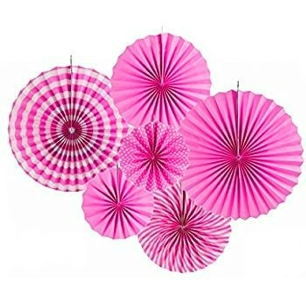 PAPER FAN 6 PCS SET