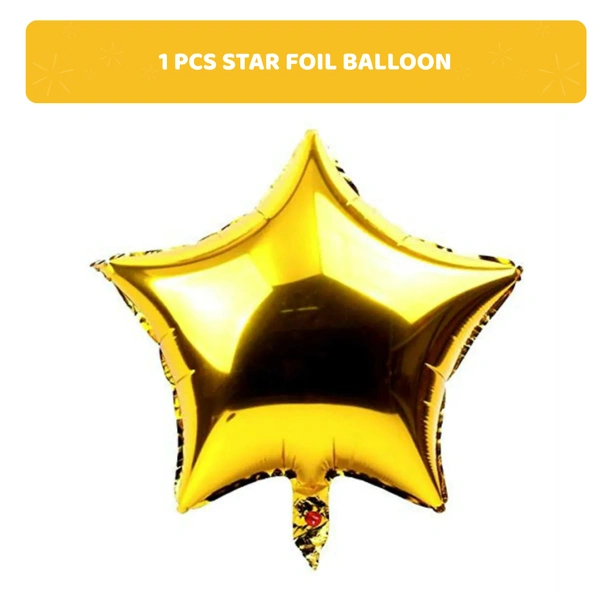 KIWI PARTY  BIRTHDAY COMBO (1 STAR+ 1 CURTAIN+ 20 PCS BALLOON)
