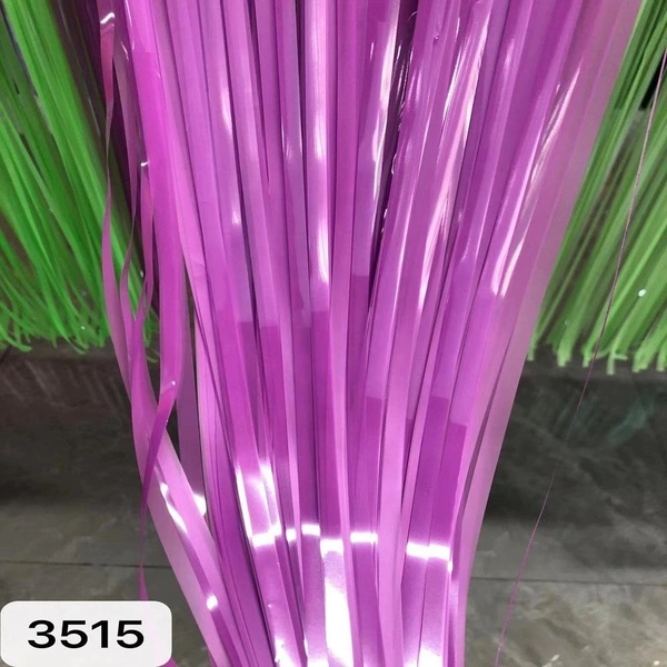 MADE IN CHINA PURPLE PASTEL COLOR Foil Rain Curtain SIZE 3*6