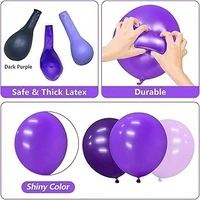 PURPLE COLOUR 25 PCS  METALLIC BALLOON 