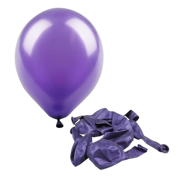 PURPLE COLOUR 25 PCS  METALLIC BALLOON 