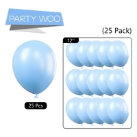 SKY BLUE COLOUR 25 PCS  METALLIC BALLOON 