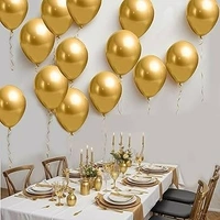 GOLDEN COLOUR 25 PCS  METALLIC BALLOON 