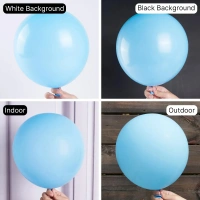 SKY BLUE COLOUR 25 PCS  METALLIC BALLOON 
