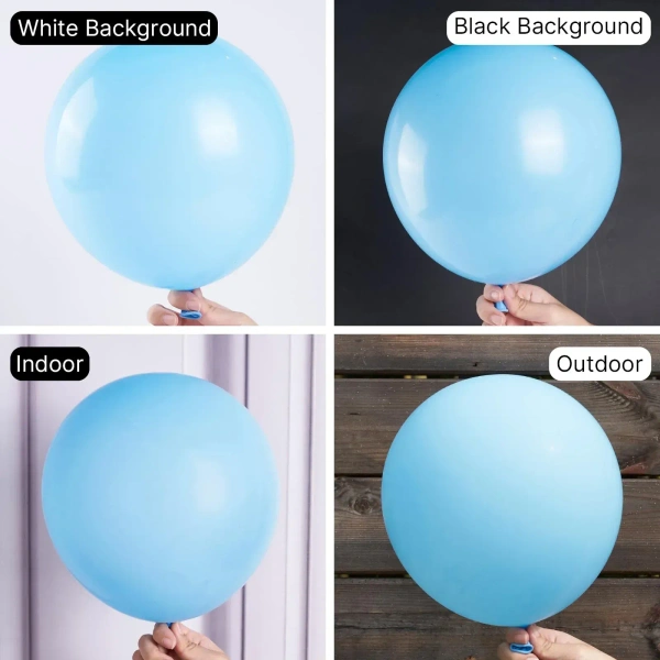 SKY BLUE COLOUR 25 PCS  METALLIC BALLOON 
