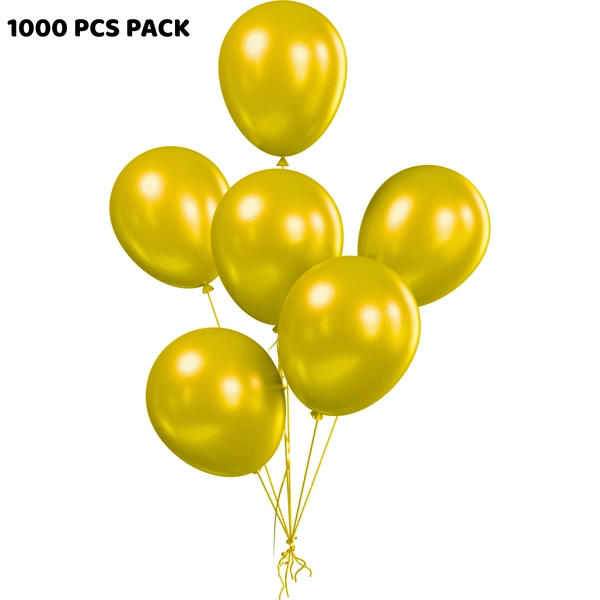 GOLDEN COLOUR 1000PCS METALLIC BALLOON