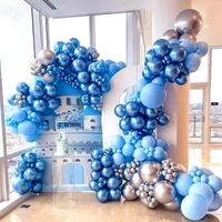 BLUE COLOUR 25 PCS  METALLIC BALLOON 