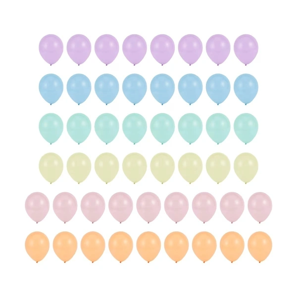 1.5 PASTEL BALLOONS 50 PCS
