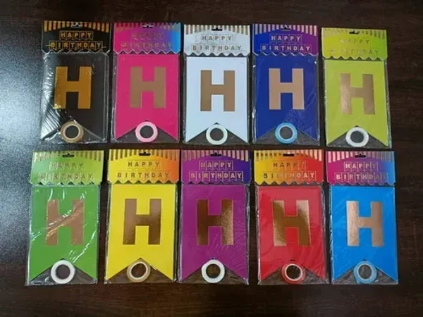 HAPPY BIRTHDAY FOIL BANNERS