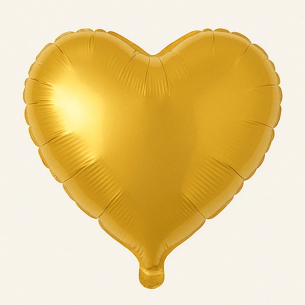 GOLDEN HEART FOIL BALLOON 18 INCH 