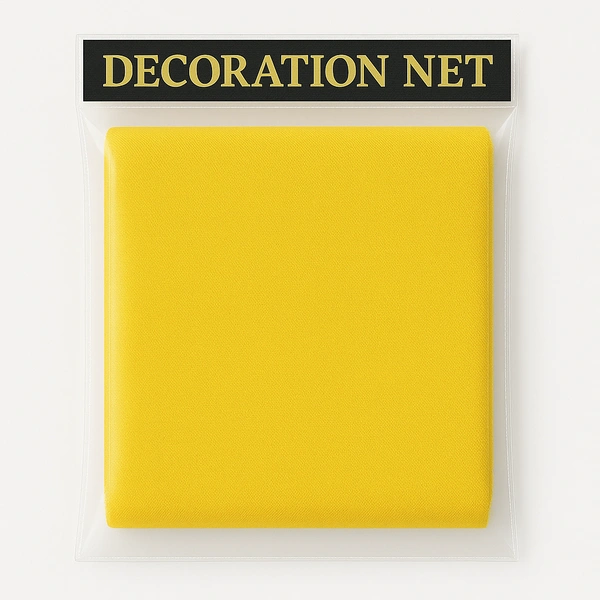 KIWI PARTY YELLOW COLOR 4 Meter Decorative Net – Multi-Purpose Canopy & Event Decoration Net for Weddings, Temples, Bedrooms (Multiple Colors)