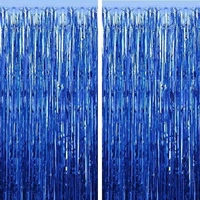 MADE IN CHINA Foil Rain Curtain (Shiny Metallic) GREEN COLOR