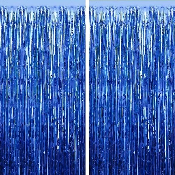 MADE IN CHINA Foil Rain Curtain (Shiny Metallic) GREEN COLOR