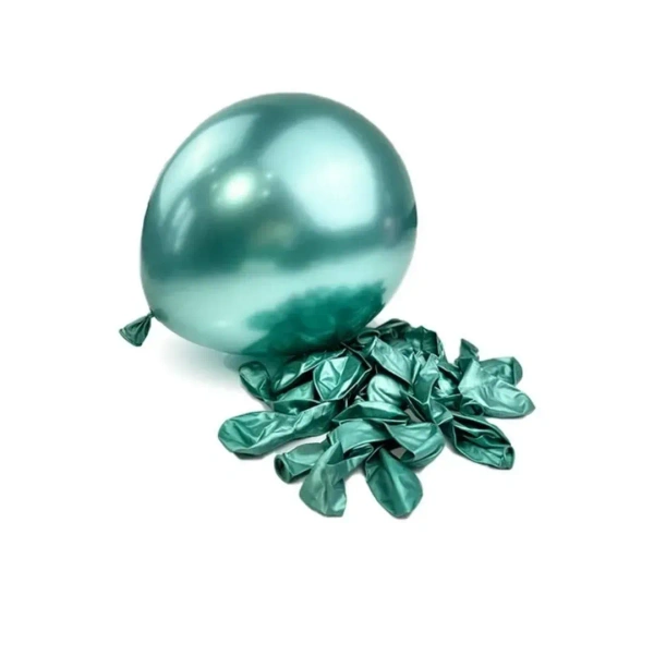GREEN COLOUR 25 PCS  METALLIC BALLOON 