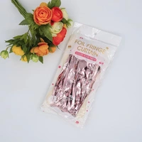 MADE IN CHINA Foil Rain Curtain (Shiny Metallic) BLUE