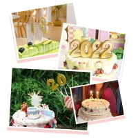 Gold Number Candles – Premium Metallic Cake Topper