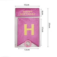 HAPPY BIRTHDAY GLIITER BANNERV CUT