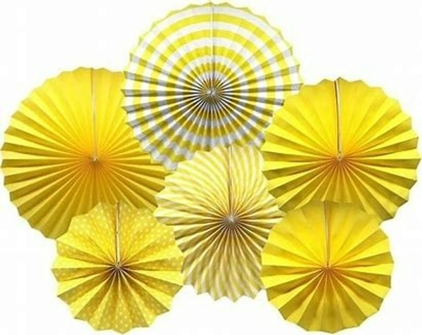 PAPER FAN 6 PCS SET