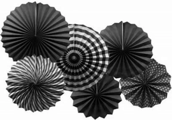 PAPER FAN 6 PCS SET