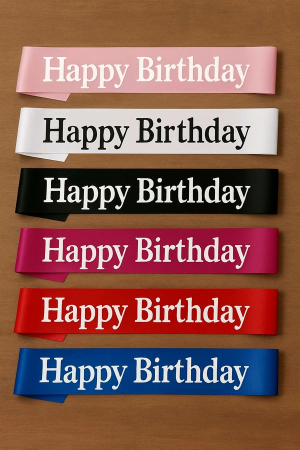 HAPPY BIRTHDAY SASH