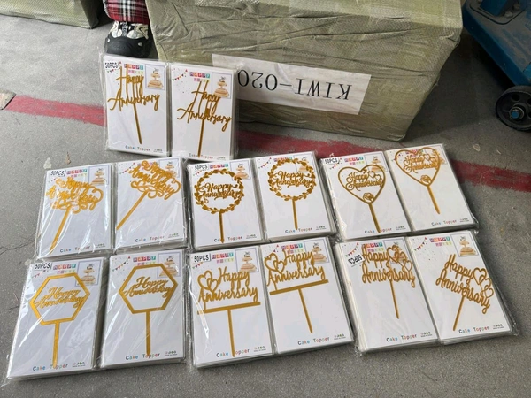 ACRAYLIC CAKE TOPPERS 5 INCH